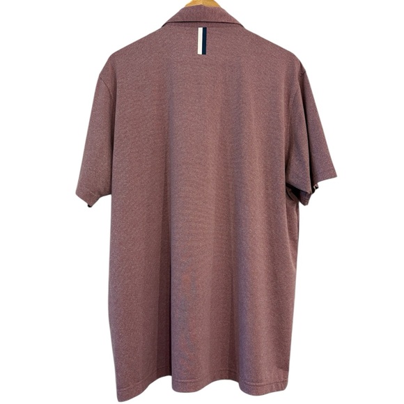 Rhoback Men's Polo Shirt in Mauve/Burgundy - Picture 5 of 7